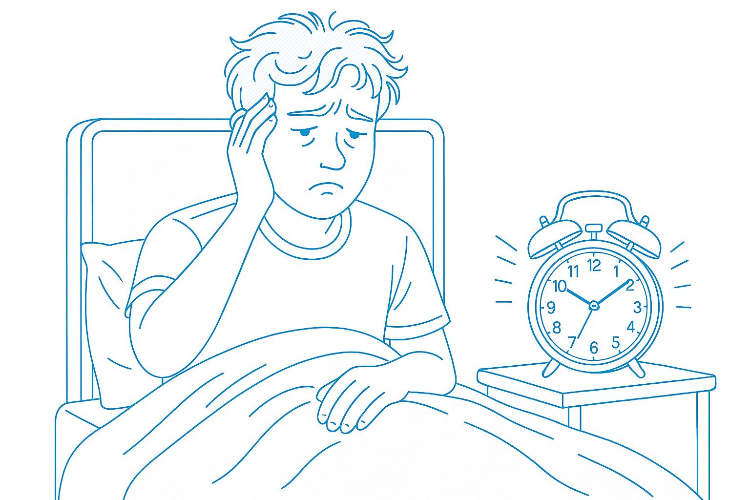 uyku atâleti yaşayan insan