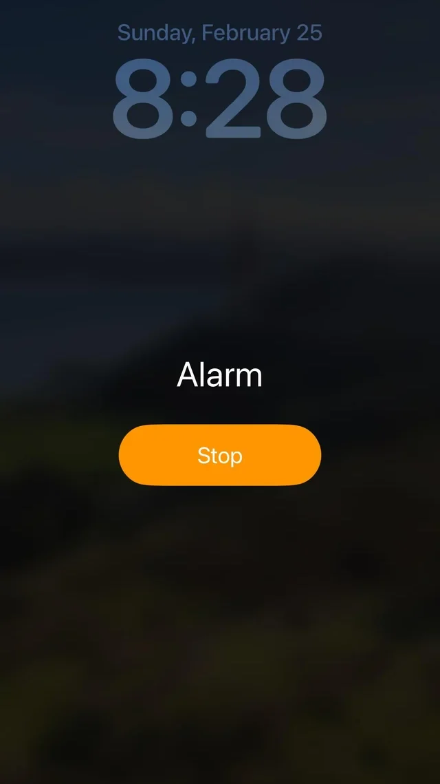 alarm erteleme ekranı